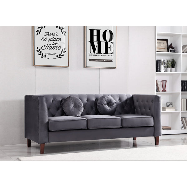 Everly Quinn 81.5'' Velvet Sofa Wayfair